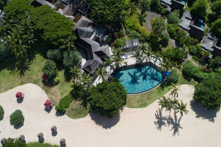 Aerial of pool